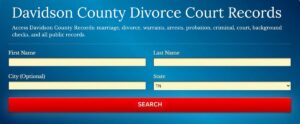 Davidson County Divorce Court Records